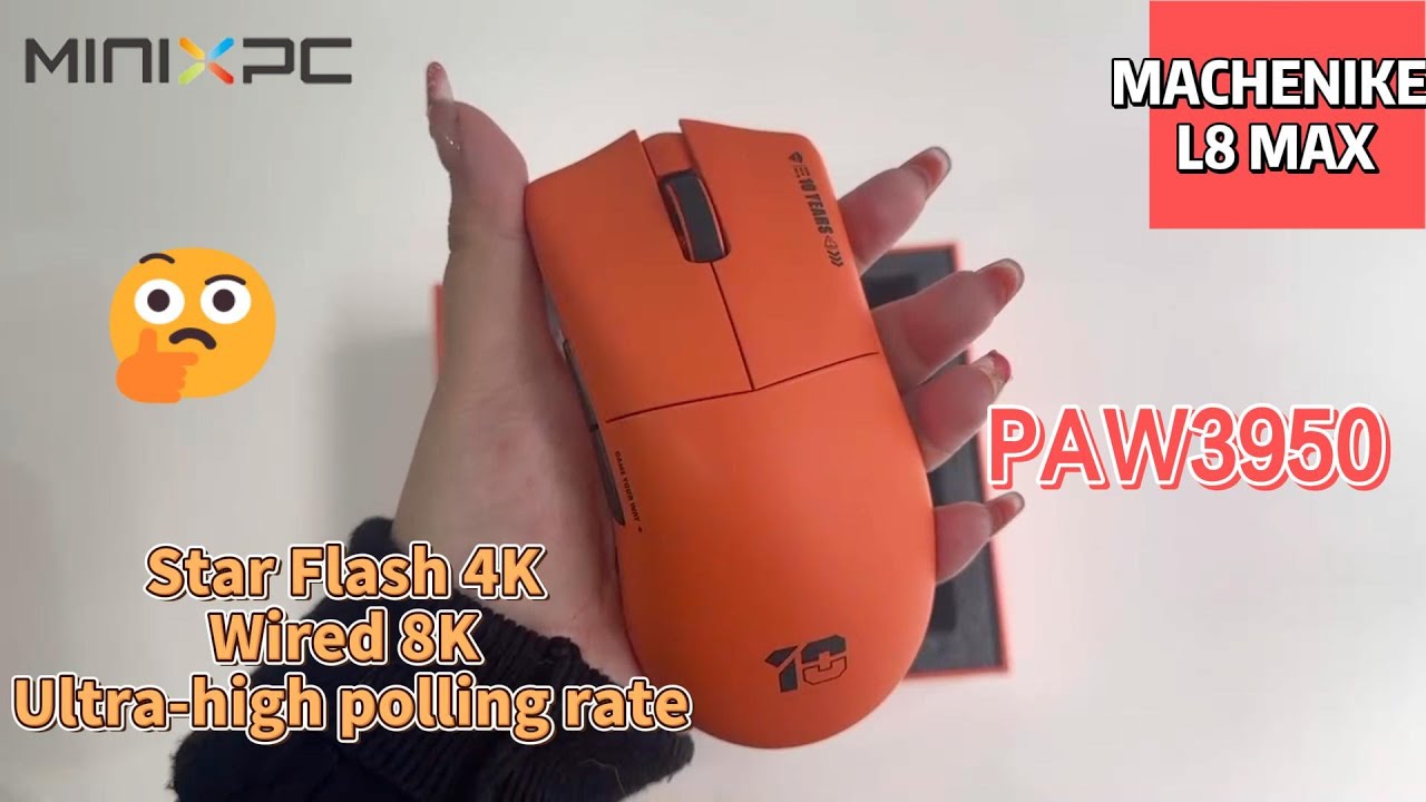 Unboxing：MACHENIKE L8 Max Star Flash Wireless Mouse - YouTube