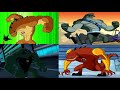 Ben 10: All Humungousaur/Dino-Mighty/Humungoraptor Transformations