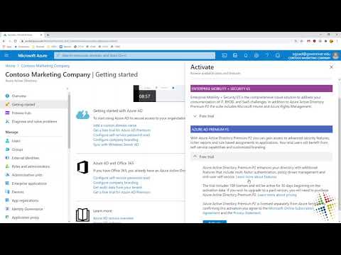 Create Azure users and groups in Azure Active Directory