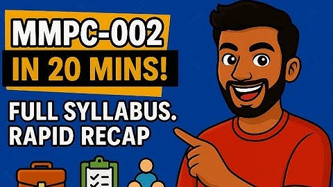 MMPC 002 🔥 Rapid Revision in 20 Mins | IGNOU MBA 2025 Exam Special | HINDI