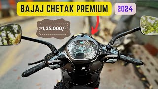 Bajaj Chetak Premium 2024 STD & Tecpack Review in Hindi | Features, Top Speed, Range & On Road Price