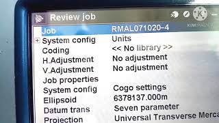 Use Job Function in Trimble Controller TSC3 in Urdu