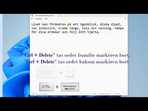 Att Hantera med Notepad