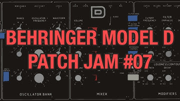 Behringer Model D Jam #07 - Chords & 3 Way Filter Modulation