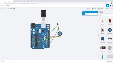 Урок 5 Tinkercad.Ардуино и потенциометр(уроки tinkercad усилитель)