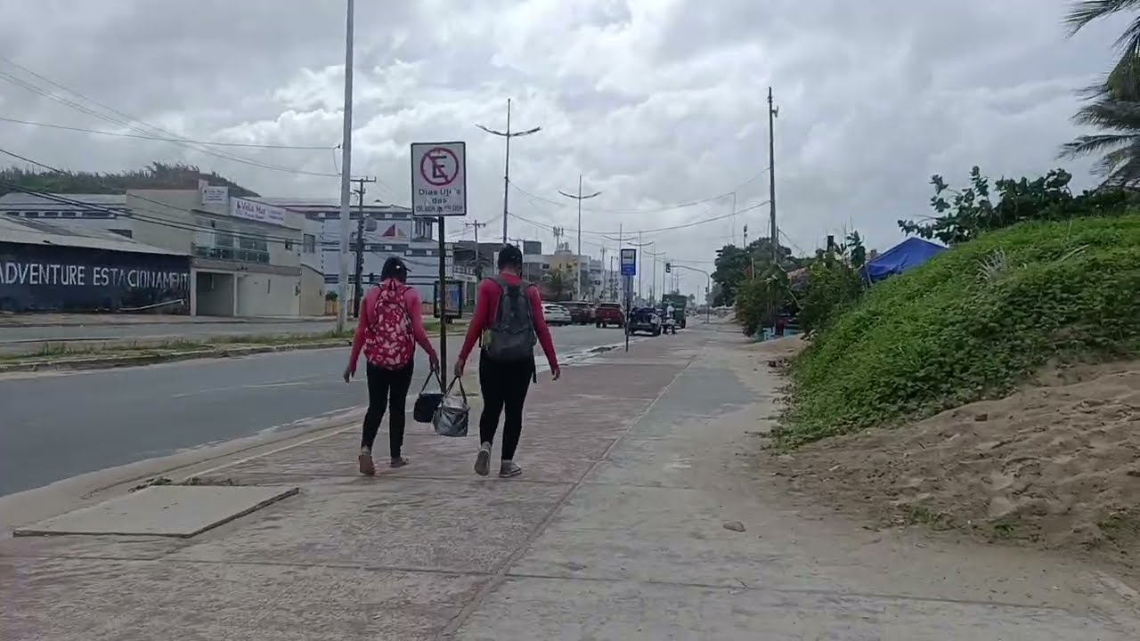ASMR correndo/andando pela praia