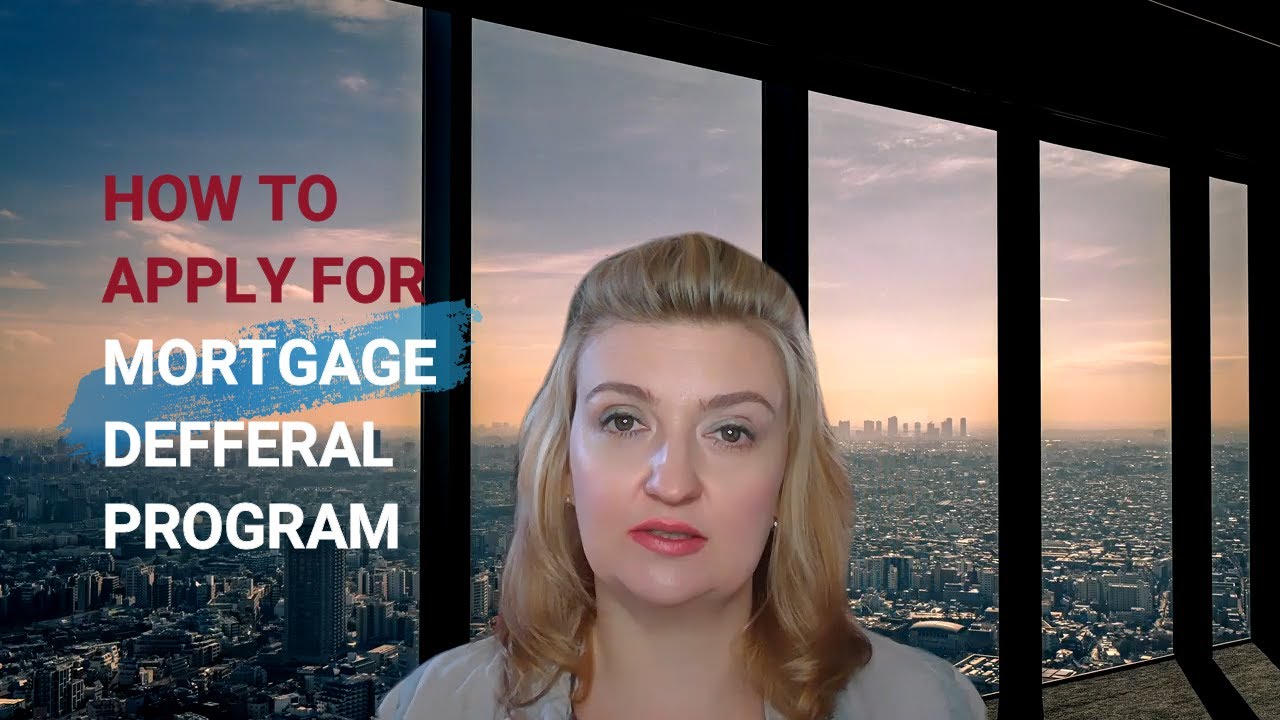 How to apply for Mortgage Deferral Program? - YouTube