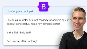 Bootstrap 5 FAQ met accordeon