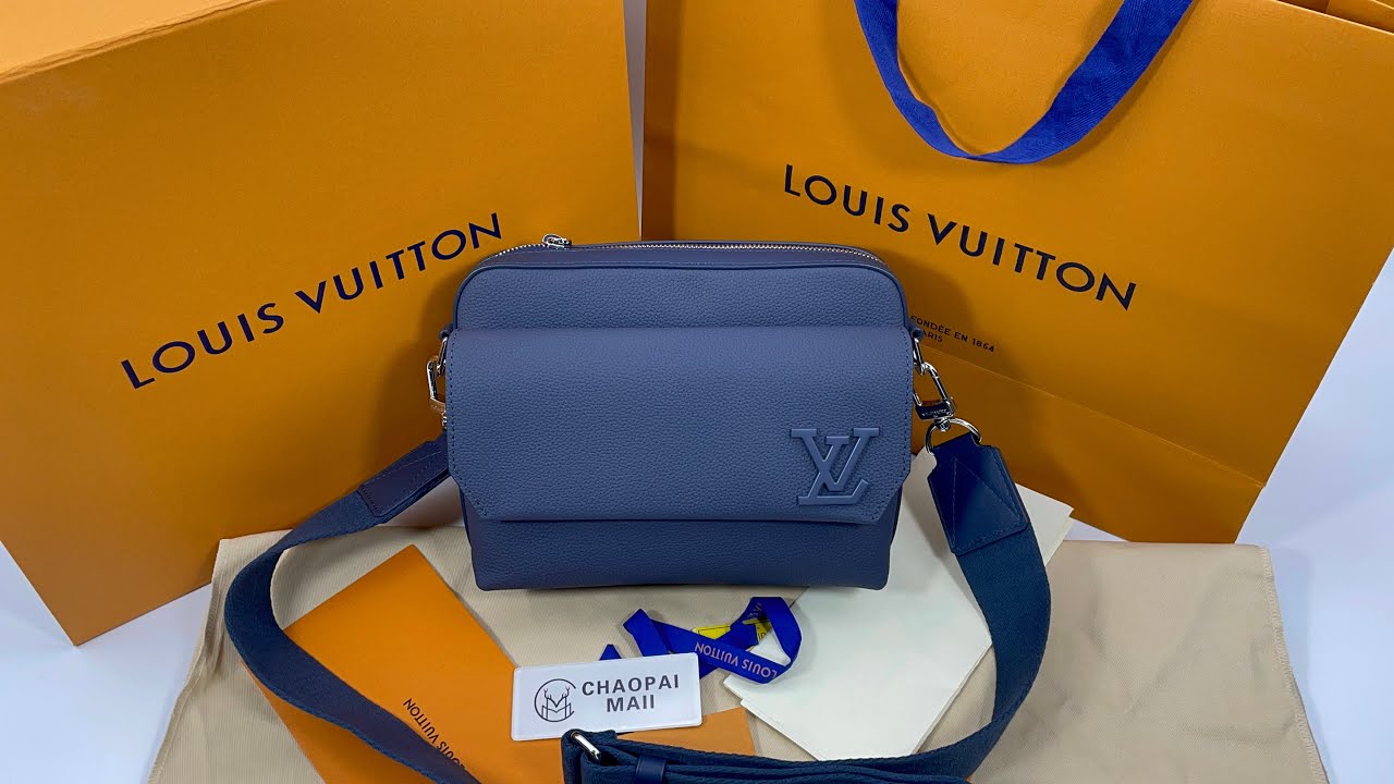 Replica Louis Vuitton Fastline Messenger LV Aerogram Bag M22611 Blue