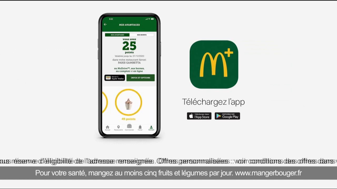 Appli McDonald's 