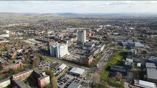 Oldham (Drone Footage Part 1) Saint Mary's & Coldhurst Area 2021 4k 🇬🇧