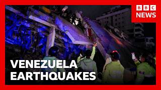LIVE: Rescuers search rubble after deadly Venezuela earthquakes | BBC News