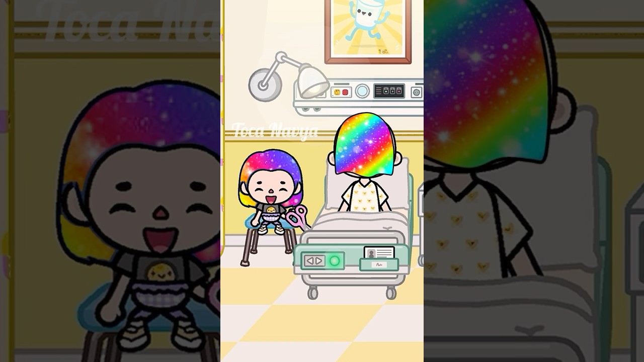 I donated my rainbow hair to cancer patients🌈🥰 