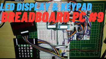 Breadboard 8088 PC LED Display and Keypad #9