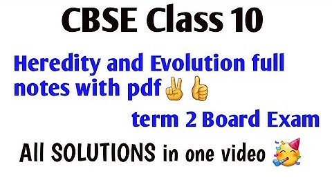 Heredity and Evolution Class10 Handwritten Note |Class10 Science |full note in one shot @edumantra