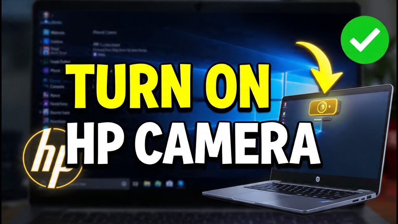 How To Turn on Camera in HP Laptop - YouTube