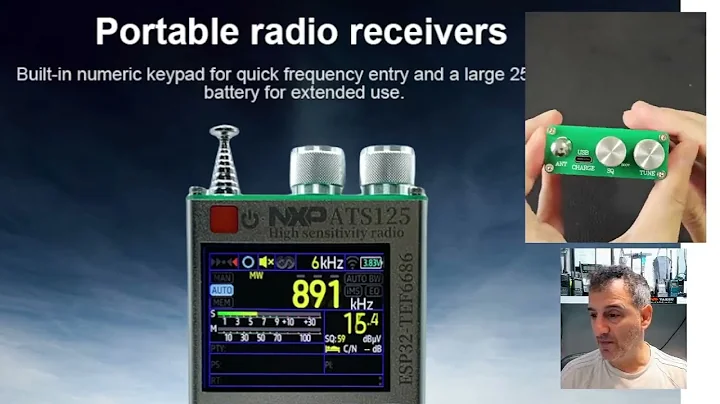 ATS 125 -  SW MW Receiver NXP TEF  6686 chip / Airband