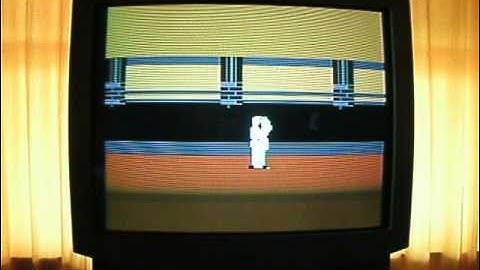 Karateka - Atari 7800 - Defeat of Akuma (Final Boss) on Real Hardware