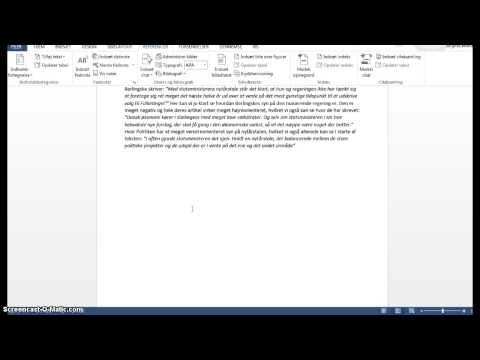 Video: Hvordan Man Laver Fodnoter I Et Eksamensbevis