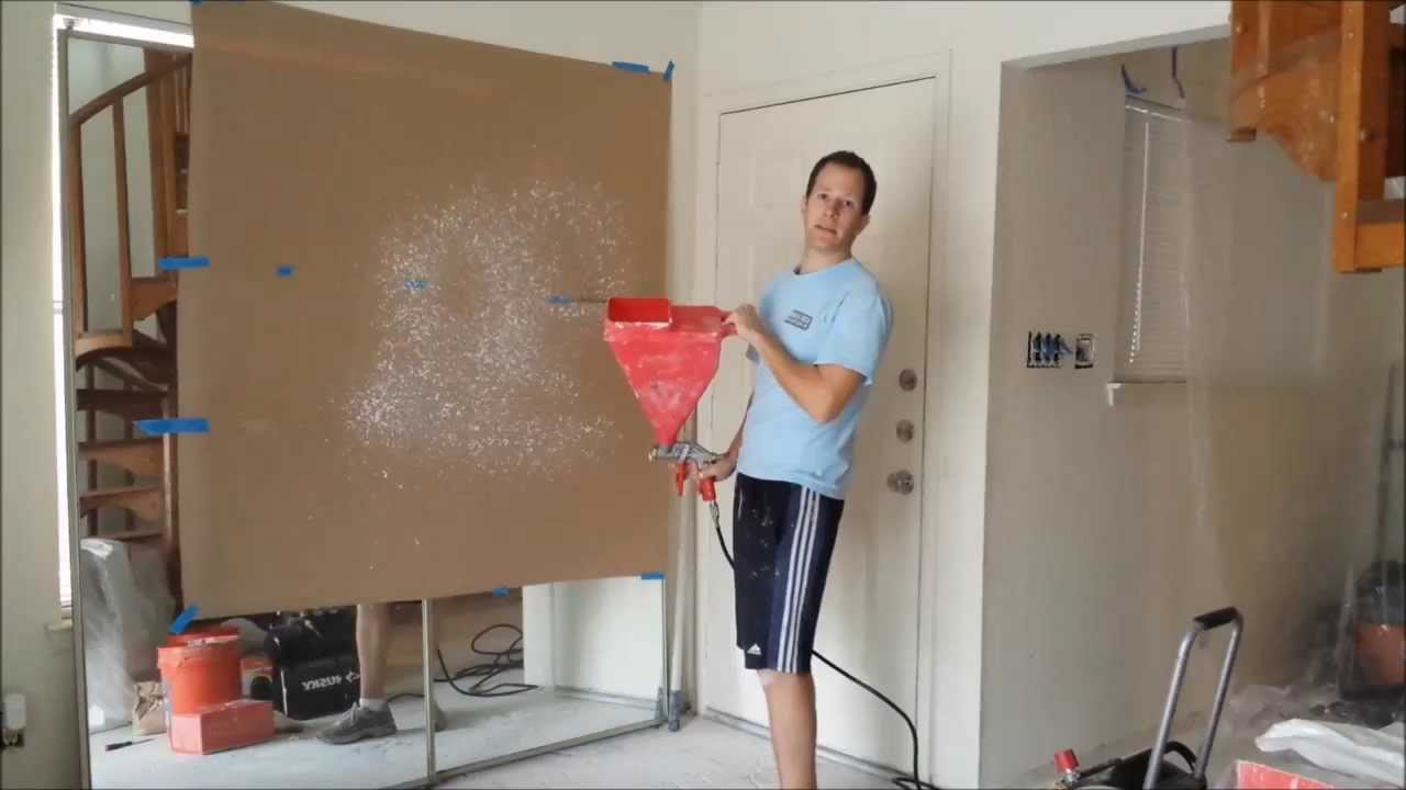 Popcorn spray