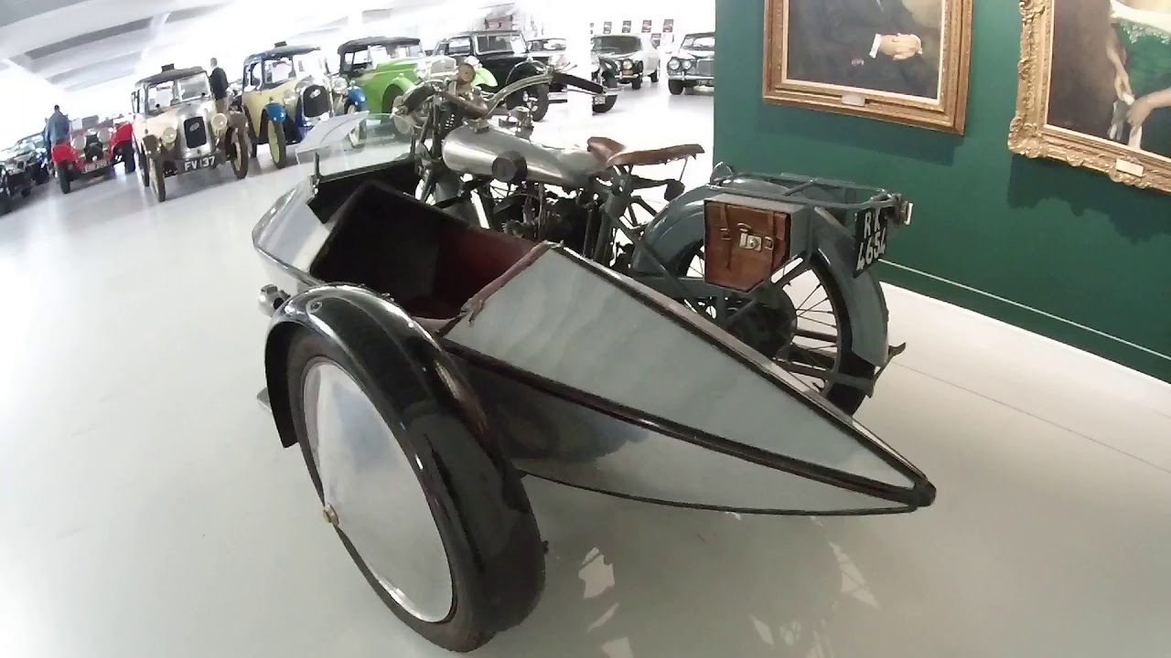 Brough motorcycle with an SS Sidecar YouTube