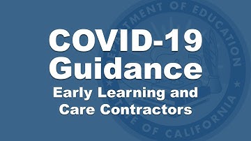 COVID-19 Guidance for Early Learning and Care Contractors August 28, 2020