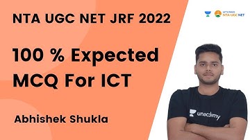 100 % Expected MCQ For ICT | NTA UGC NET- JRF 2022 | Abhishek Shukla