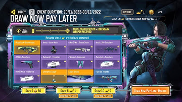 Draw Now Pay Later Event with legendary Razorback in Call of Duty Mobile