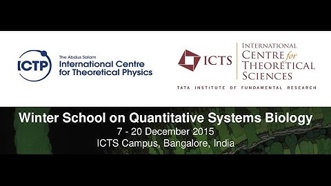 Welcome remarks by Rajesh Gopakumar (Director, ICTS)