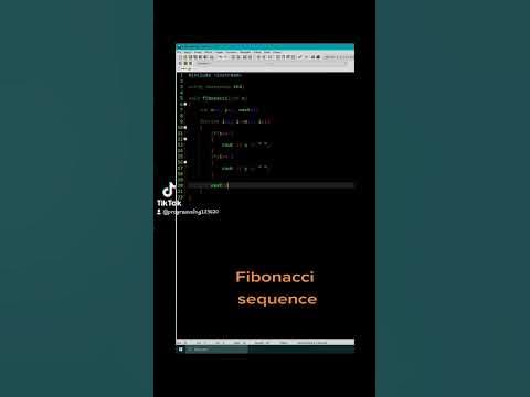 C++ Fibonacci sequence - YouTube