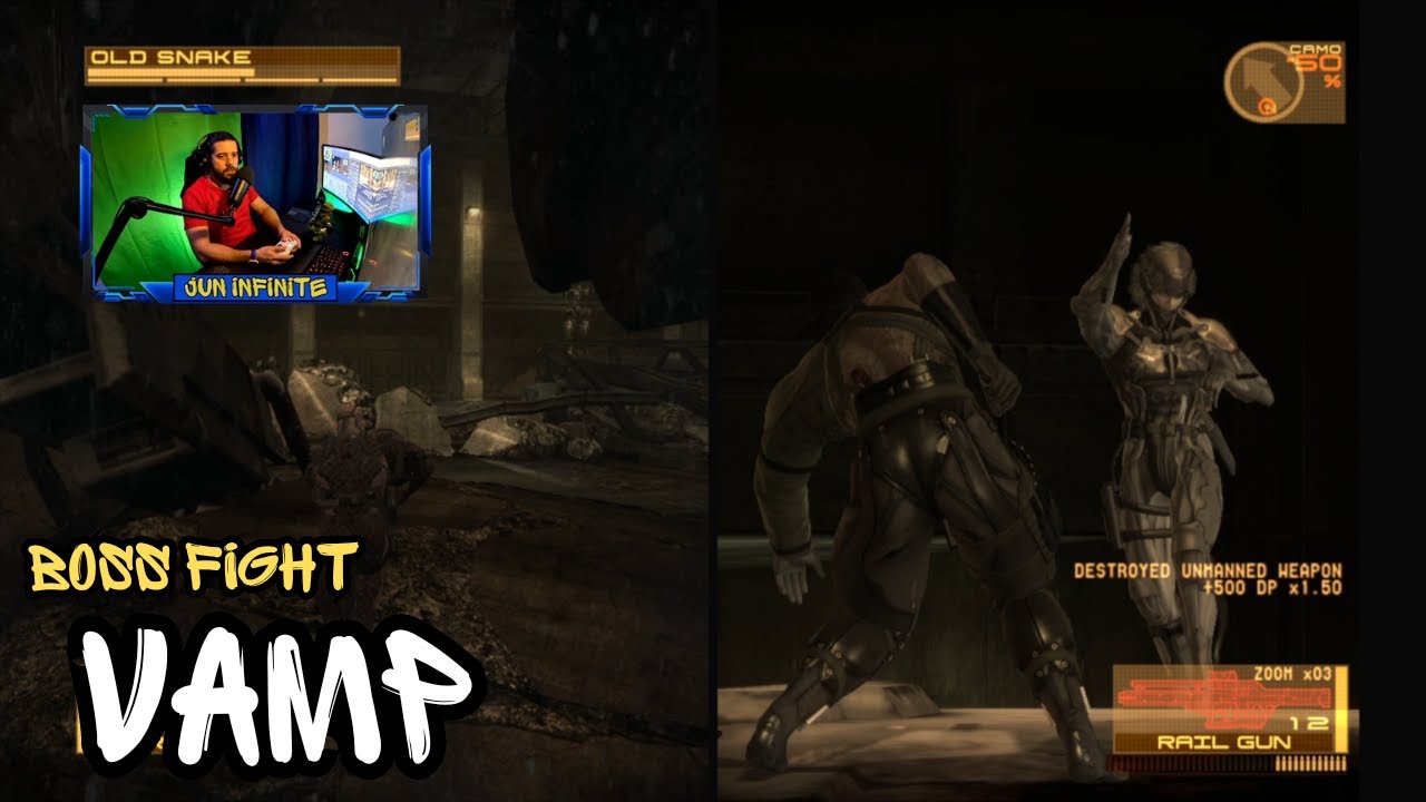 Vamp Boss Fight MGS4 Guns of the Patriots YouTube