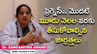 Safety Precautions in First Three Months of Pregnancy in Telugu | Dr Sangamitra Anand | Aadhan screenshot 2