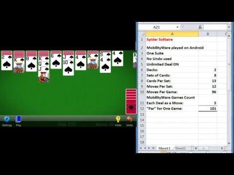 Spider Solitaire With a Goal of Low Move Counts