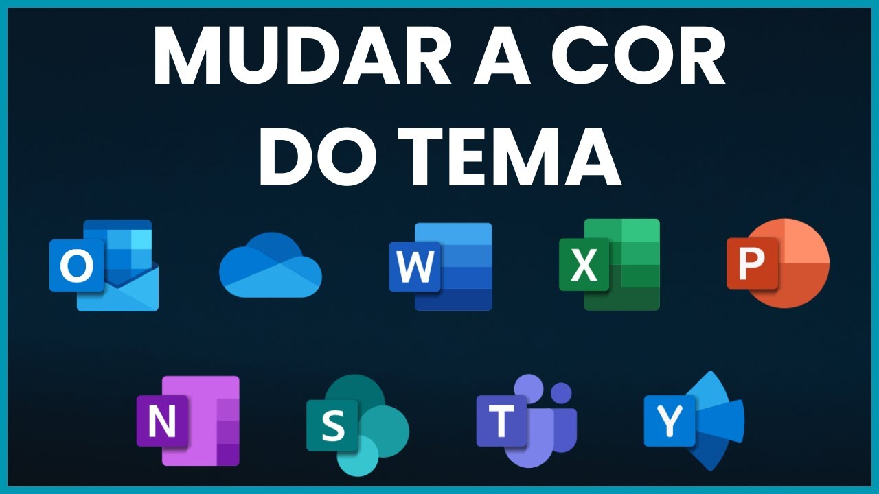Mudar a cor do tema no OFFICE: WORD, EXCEL e POWER POINT - YouTube