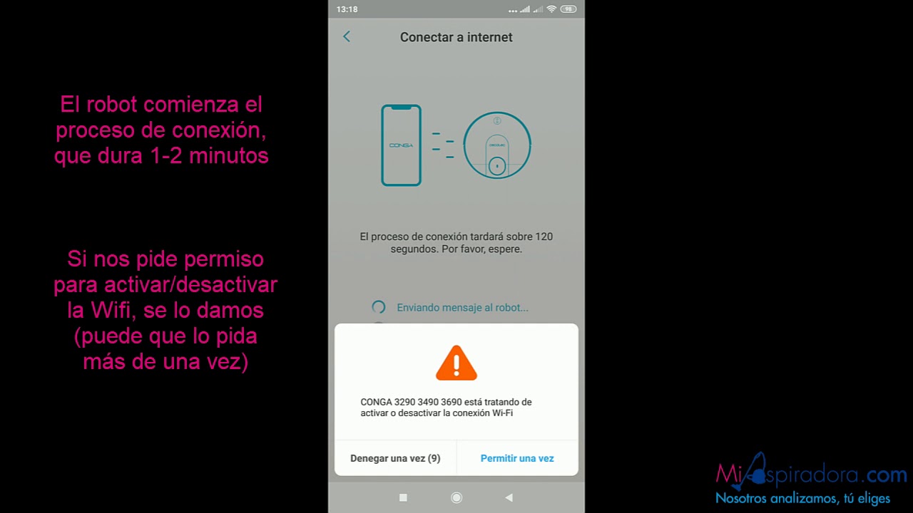 Configuración conexión Wifi Conga 3690 - YouTube