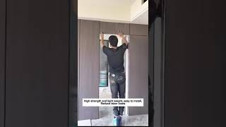 WPC foam board invisible door installation,Interior Design