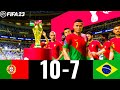 FIFA 23 - PORTUGAL 10-7 BRAZIL | FIFA WORLD CUP FINAL QATAR 2022 | FIFA 23 PS5 4K GAMEPLAY