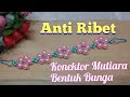 Konektor masker mutiara bentuk  bunga/mask extender