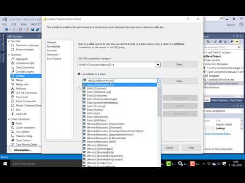 SSIS Tutorial 05 Look Up Transformation