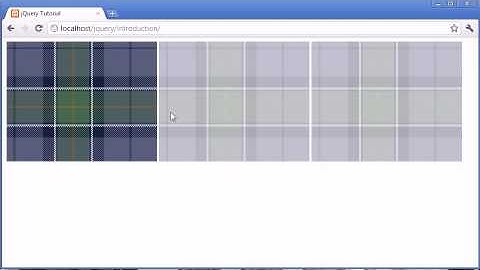 jQuery Tutorial - 77 - Gallery Fading Effect