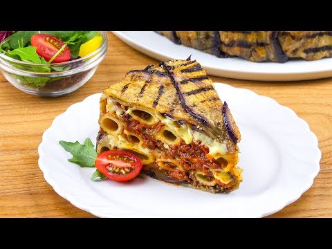 Our Pasta Cake With Grilled Eggplant Will Become Your Lunchtime Favorite