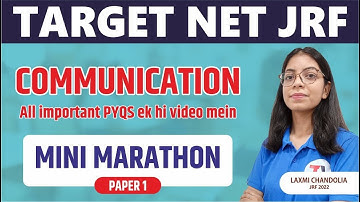 Communication II All important PYQ || TARGET NET JRF 2023 II PAPER 1 || BY LAXMI MAM
