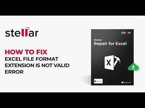 How to Fix "Excel Cannot Open this File Because File Extension is not Valid" Error