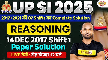 UPSI REASONING CLASS 2025 || UPSI REASONING PRACTICE SET || UPSI REASONING PREVIOUS YEAR -PULKIT SIR