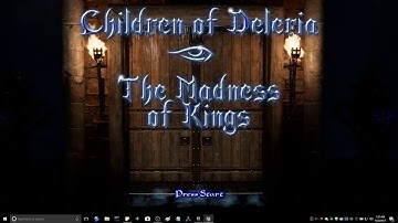 Children of Deleria: The Madness of Kings Title Screen (Unreal Engine 4 WIP)