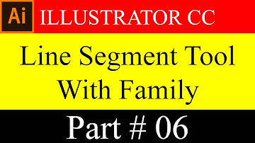 How To Use Line Segment Tool & His Family In Illustrator CC In Bangla
