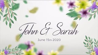 Wedding Slideshow Floral After Effects Templates