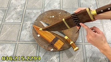 HAI MẪU DAO THÉP NHÍP ĐỎ - CHUYÊN ĐI RỪNG CHẶT CÂY