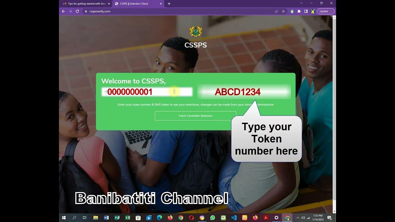 CSSPS BECE School Placement Verification YouTube