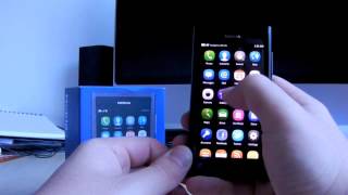 Nokia N9 UI demo - Meego, camera, multi-tasking...